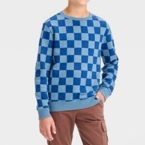 Cat & Jack Checkered Crewneck